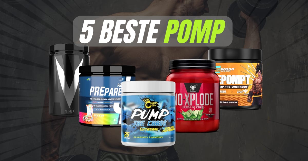 Overzicht 5 beste pomp pre-workouts 2024